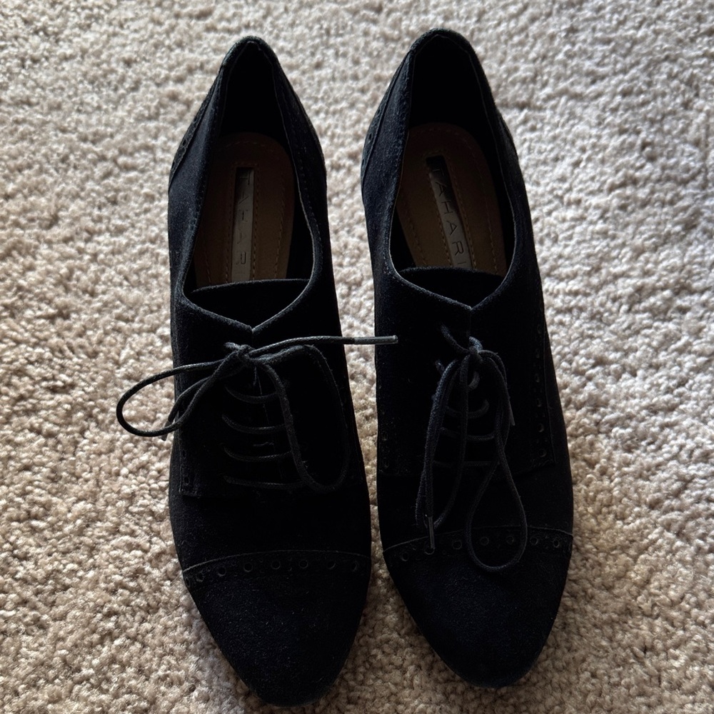 Tahari Black Lace-Up Women's Boots